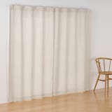 リネンライク二重織（防炎）ノンプリーツカーテン