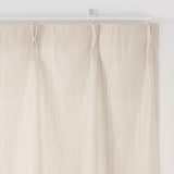 リネンライク二重織（防炎）プリーツカーテン