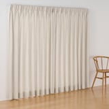 リネンライク二重織（防炎）２倍ヒダプリーツカーテン