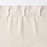 杢麻調平織ノンプリーツカーテン