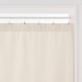 杢麻調平織ノンプリーツカーテン