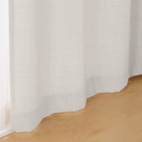 杢麻調平織ノンプリーツカーテン