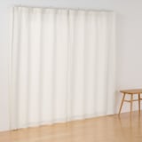 コットンライク平織ノンプリーツカーテン