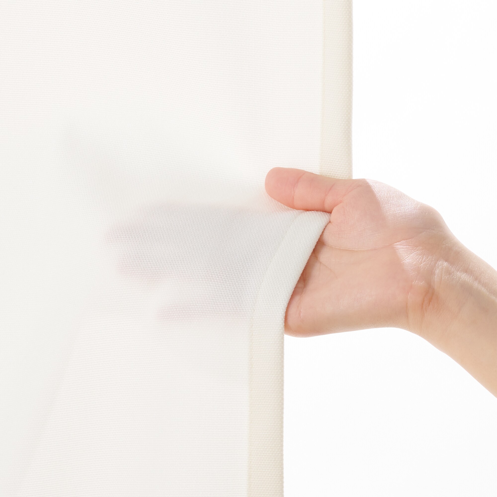 コットンライク平織ノンプリーツカーテン