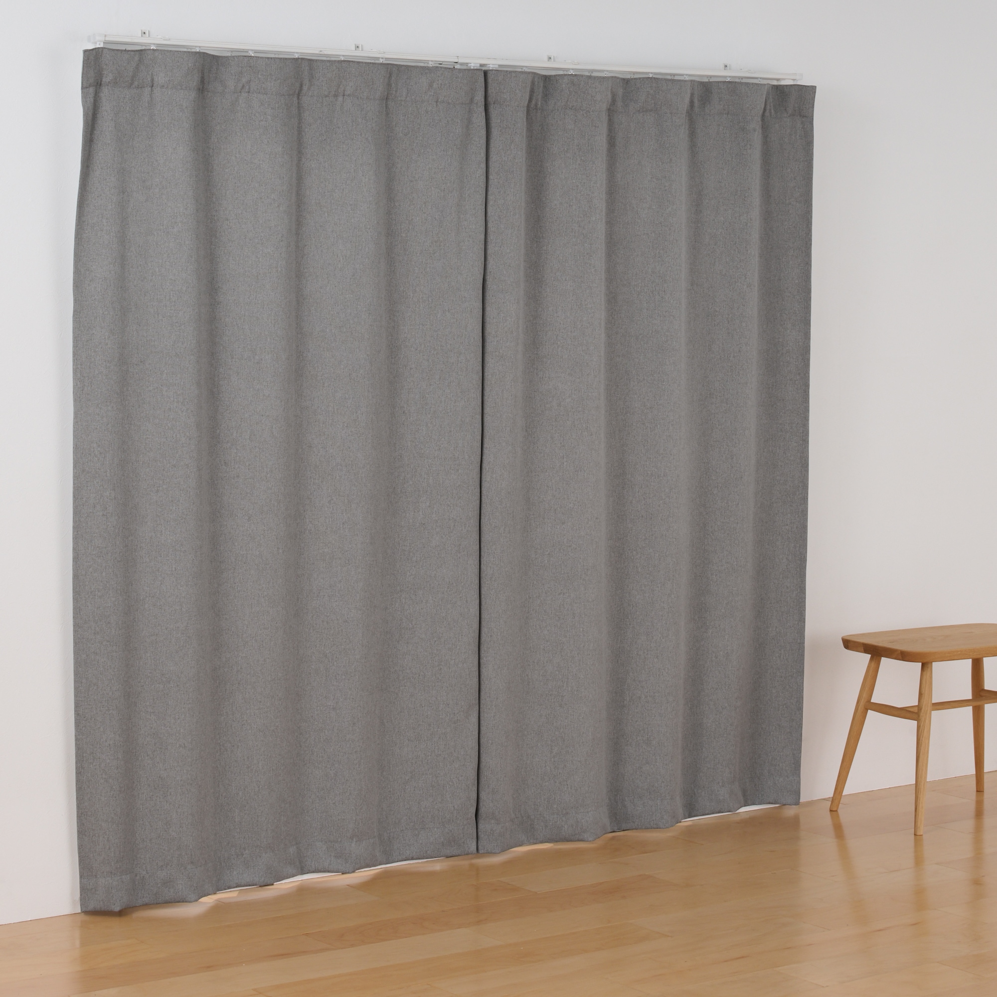 コットンライク平織ノンプリーツカーテン