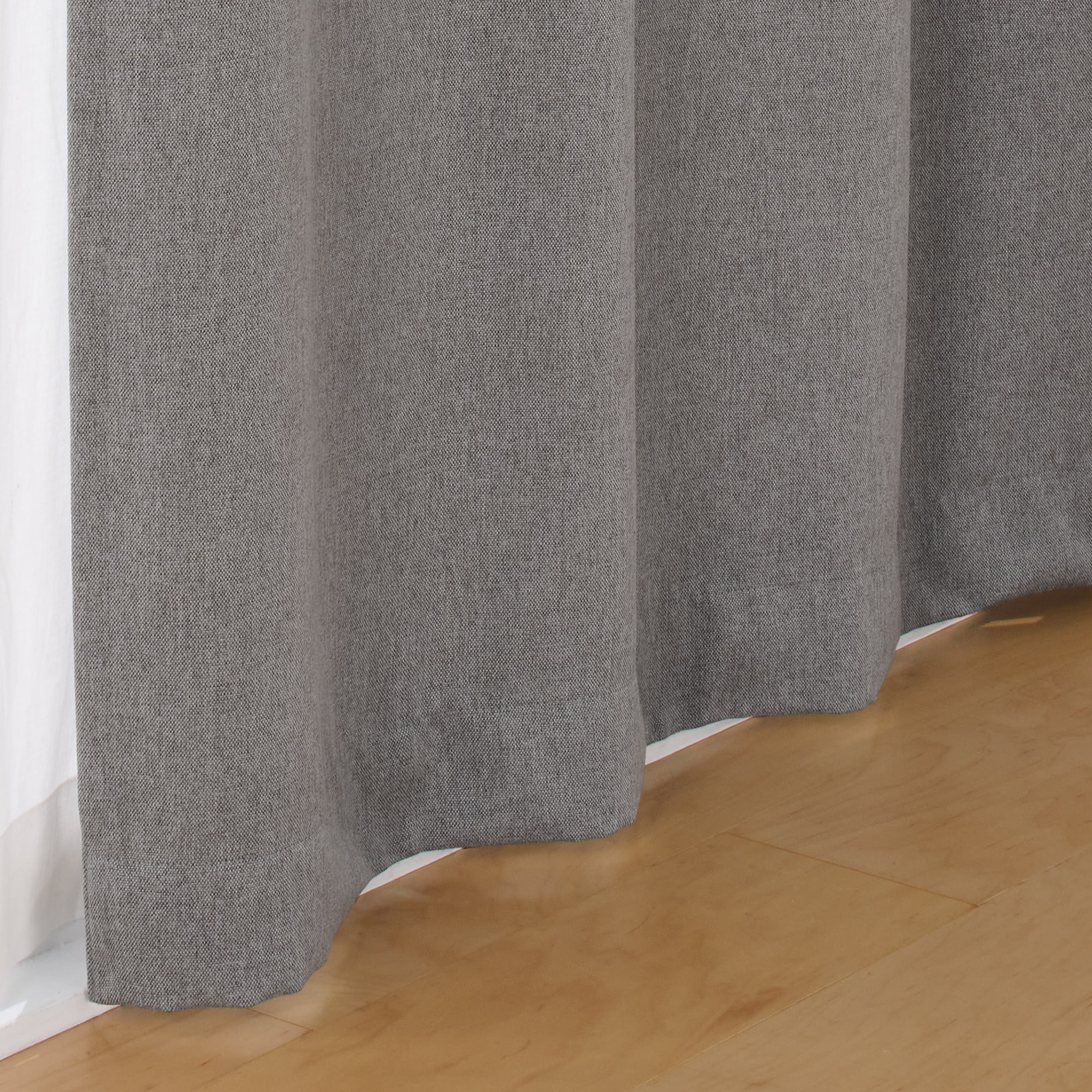コットンライク平織ノンプリーツカーテン