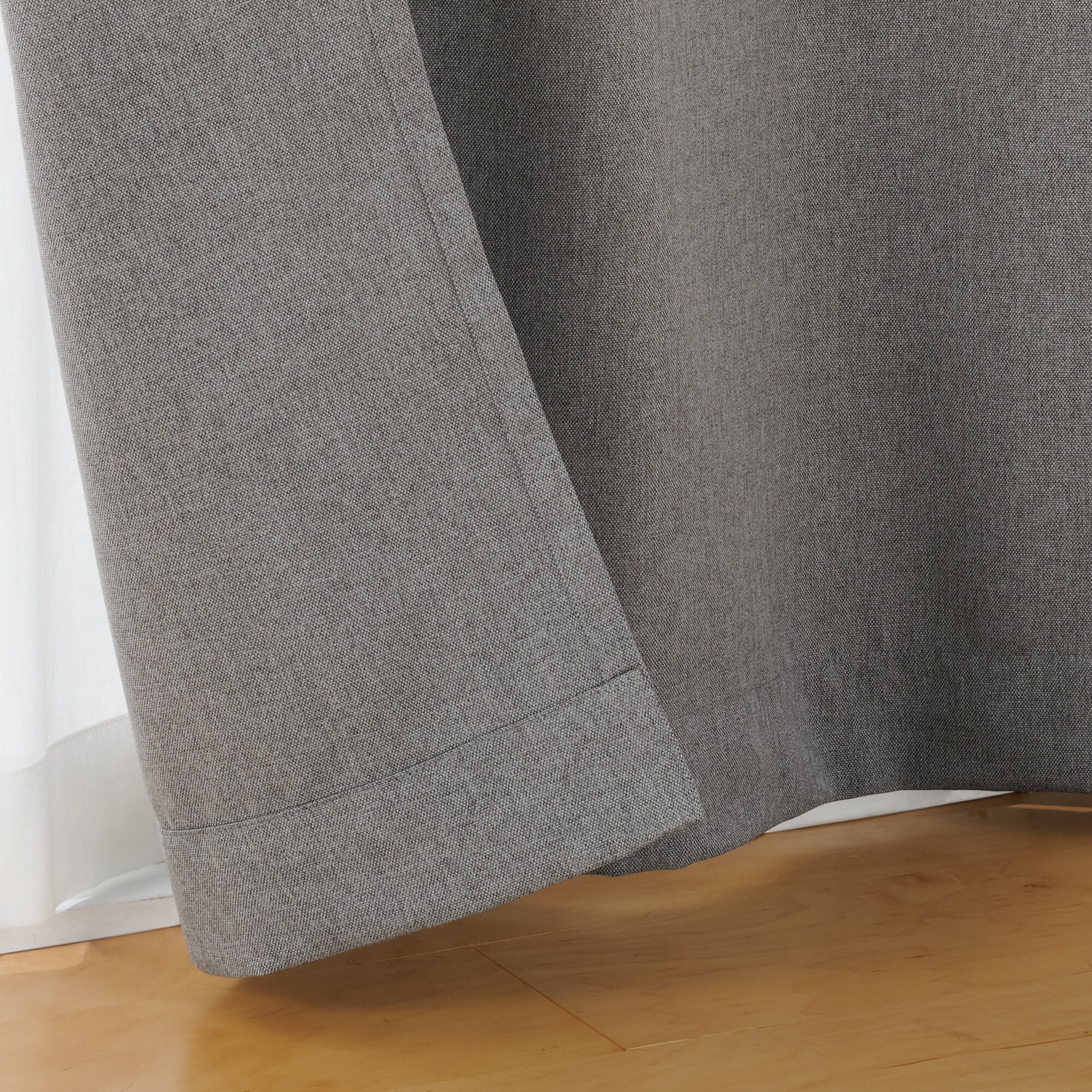 コットンライク平織ノンプリーツカーテン