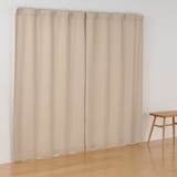 コットンライク平織ノンプリーツカーテン