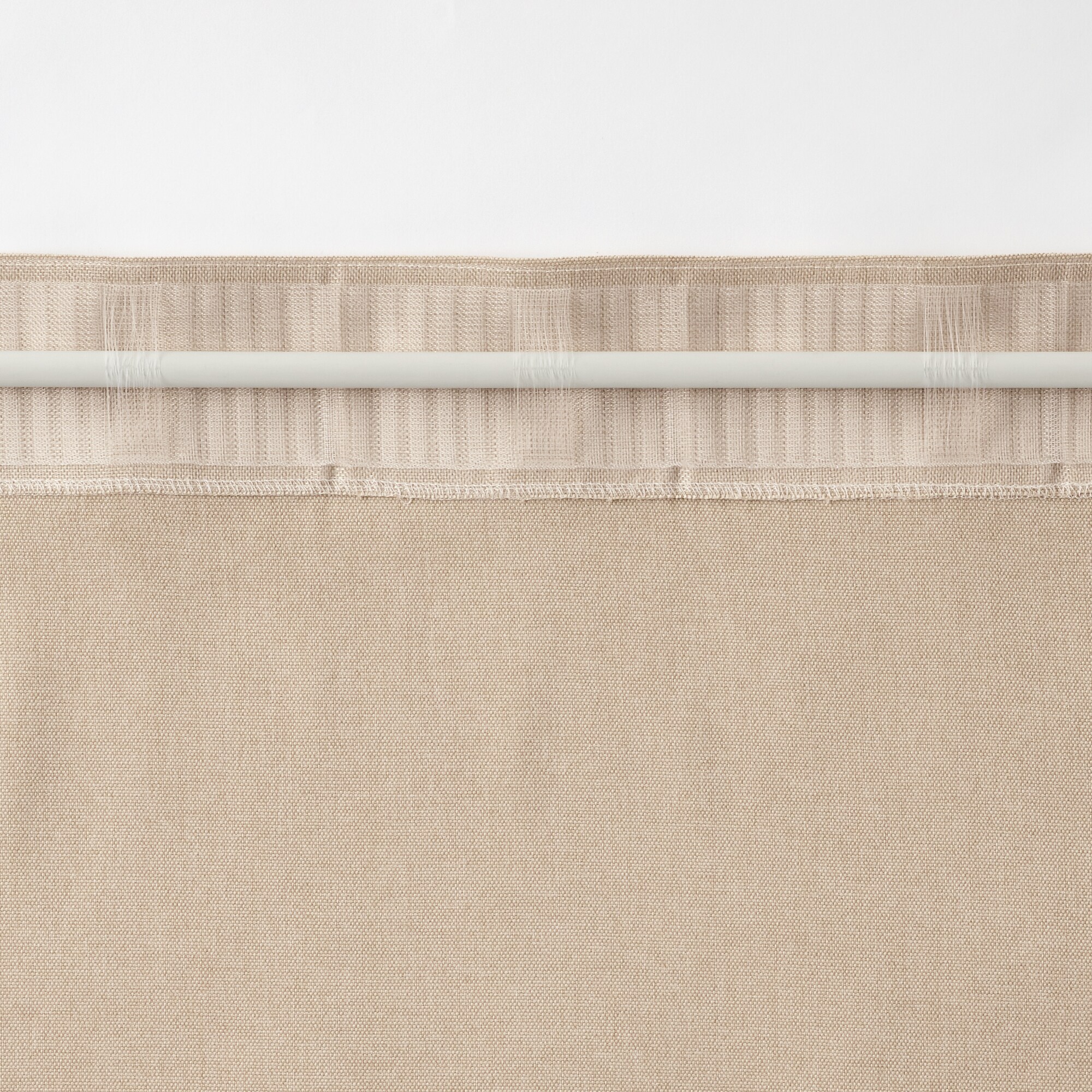 コットンライク平織ノンプリーツカーテン