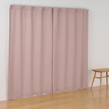 コットンライク平織ノンプリーツカーテン