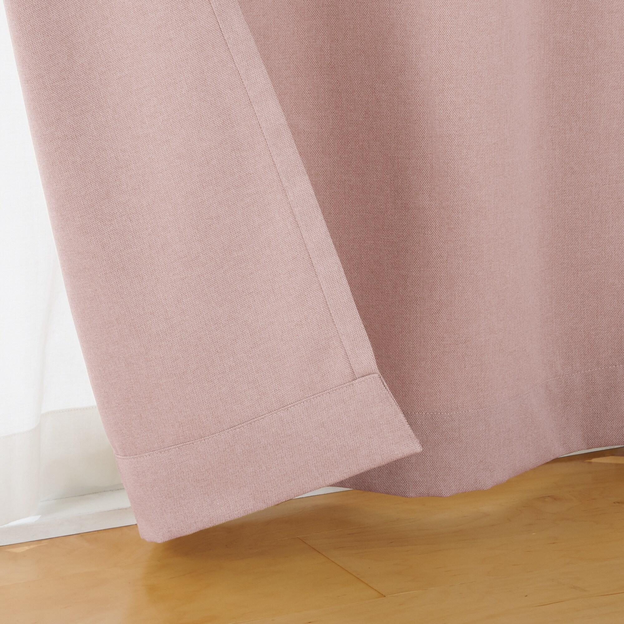 コットンライク平織ノンプリーツカーテン