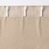 コットンライク平織ノンプリーツカーテン