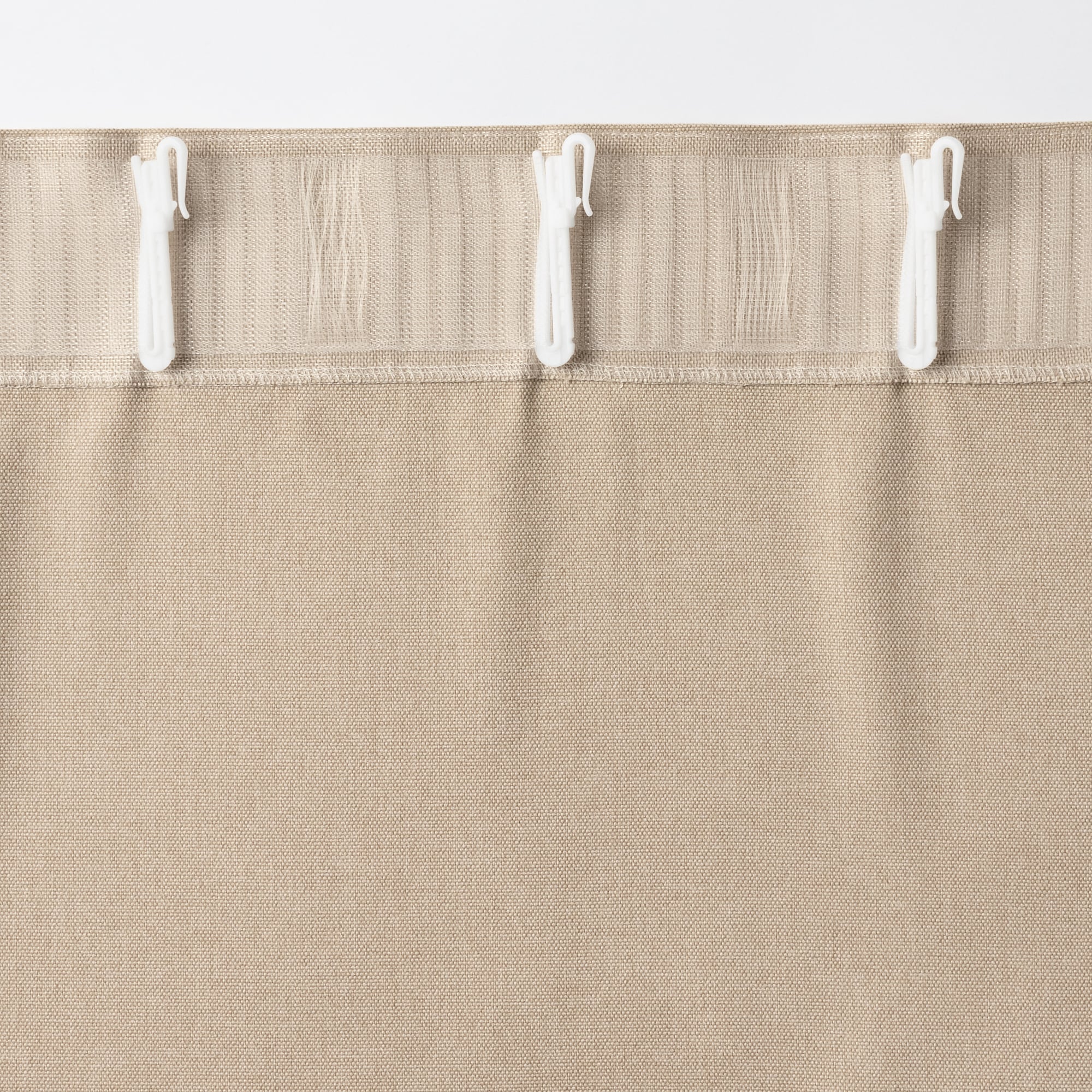 コットンライク平織ノンプリーツカーテン