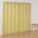 コットンライク平織ノンプリーツカーテン