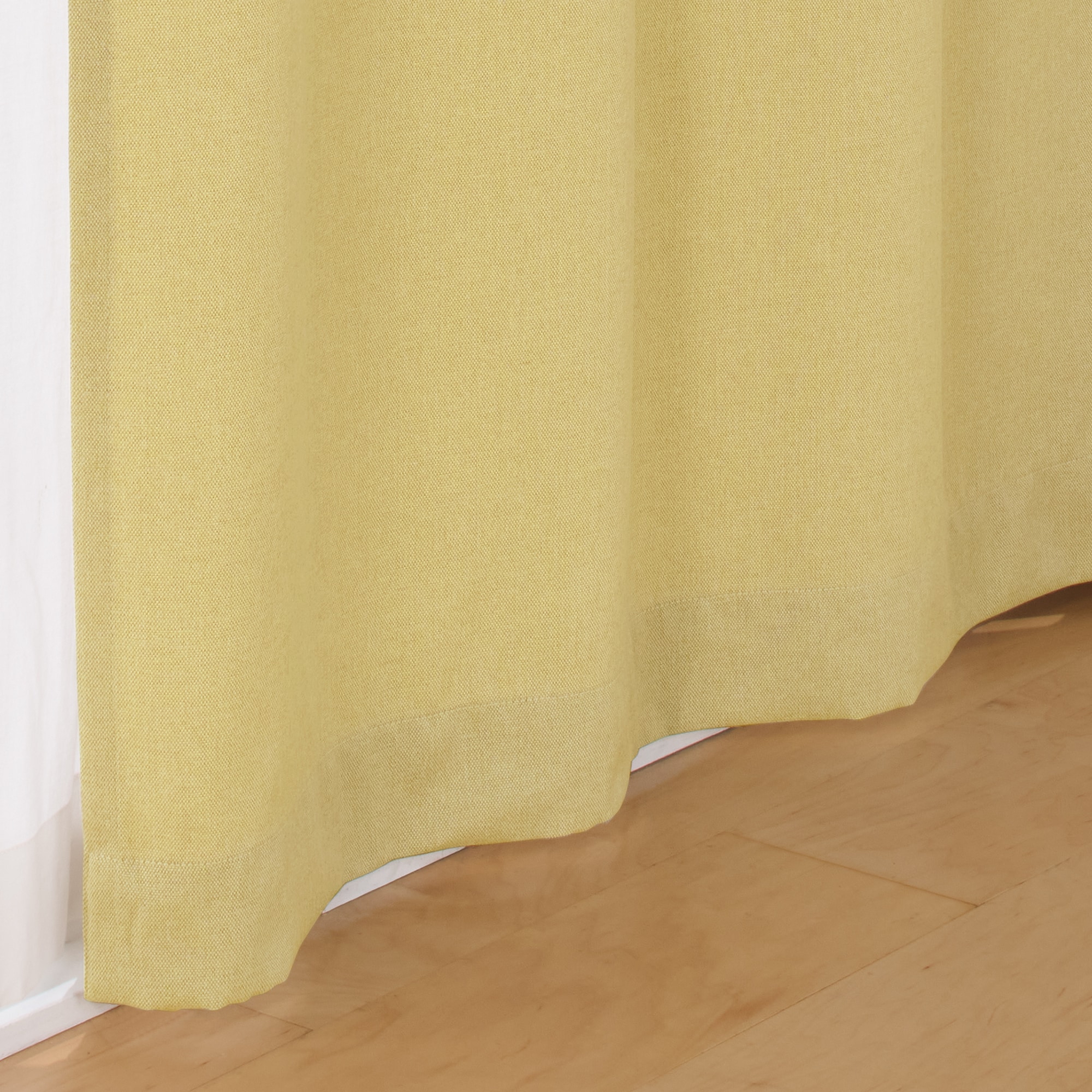 コットンライク平織ノンプリーツカーテン