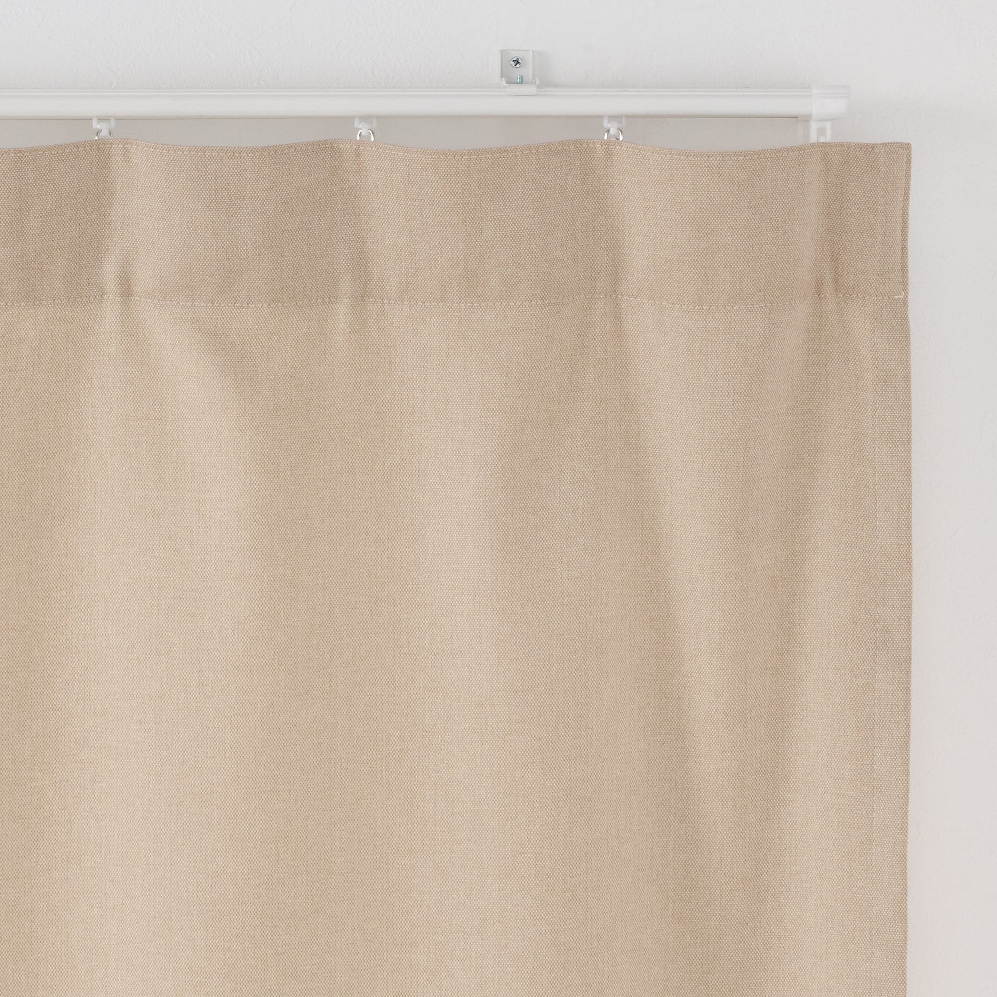 コットンライク平織ノンプリーツカーテン