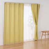 コットンライク平織ノンプリーツカーテン