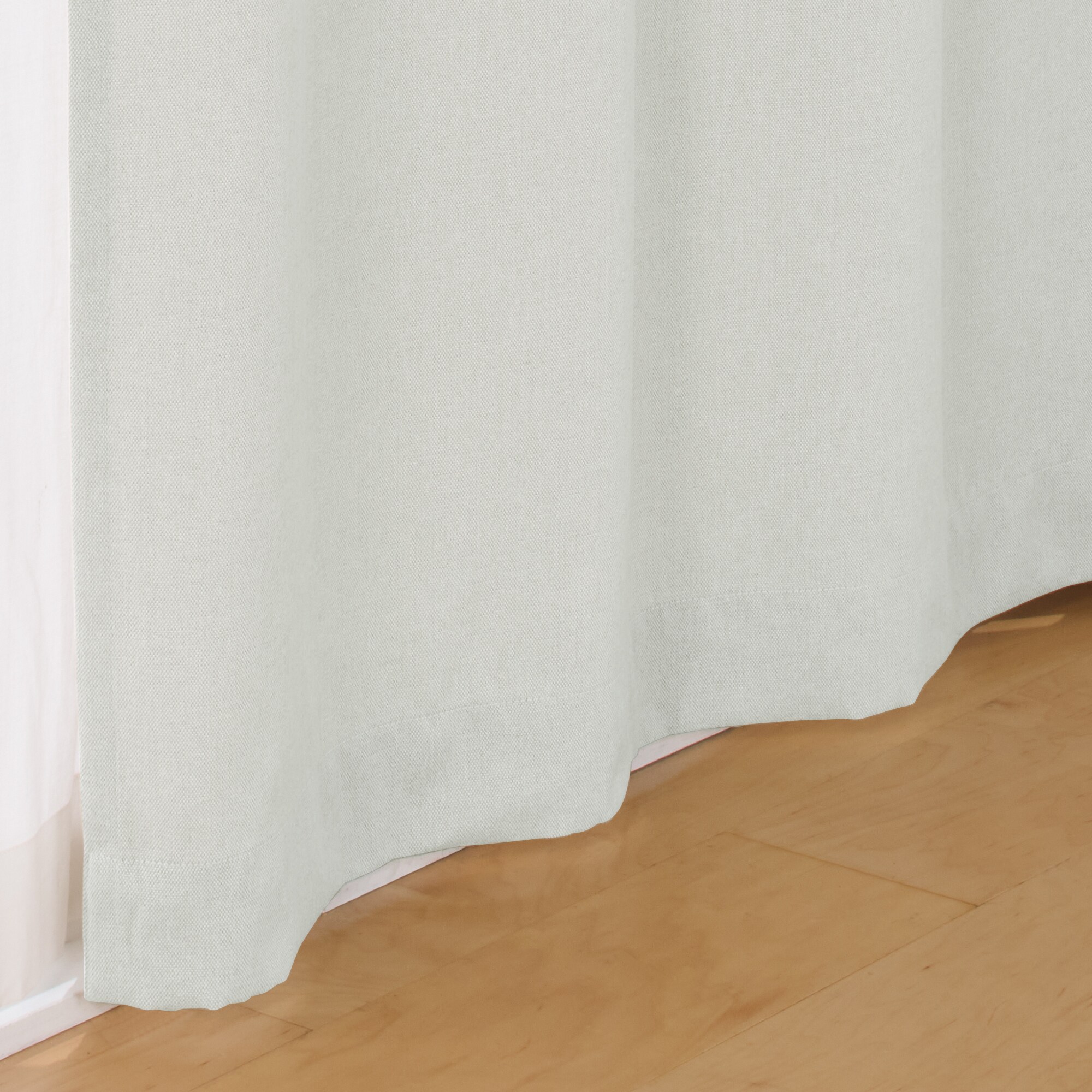 コットンライク平織ノンプリーツカーテン