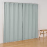 コットンライク平織ノンプリーツカーテン