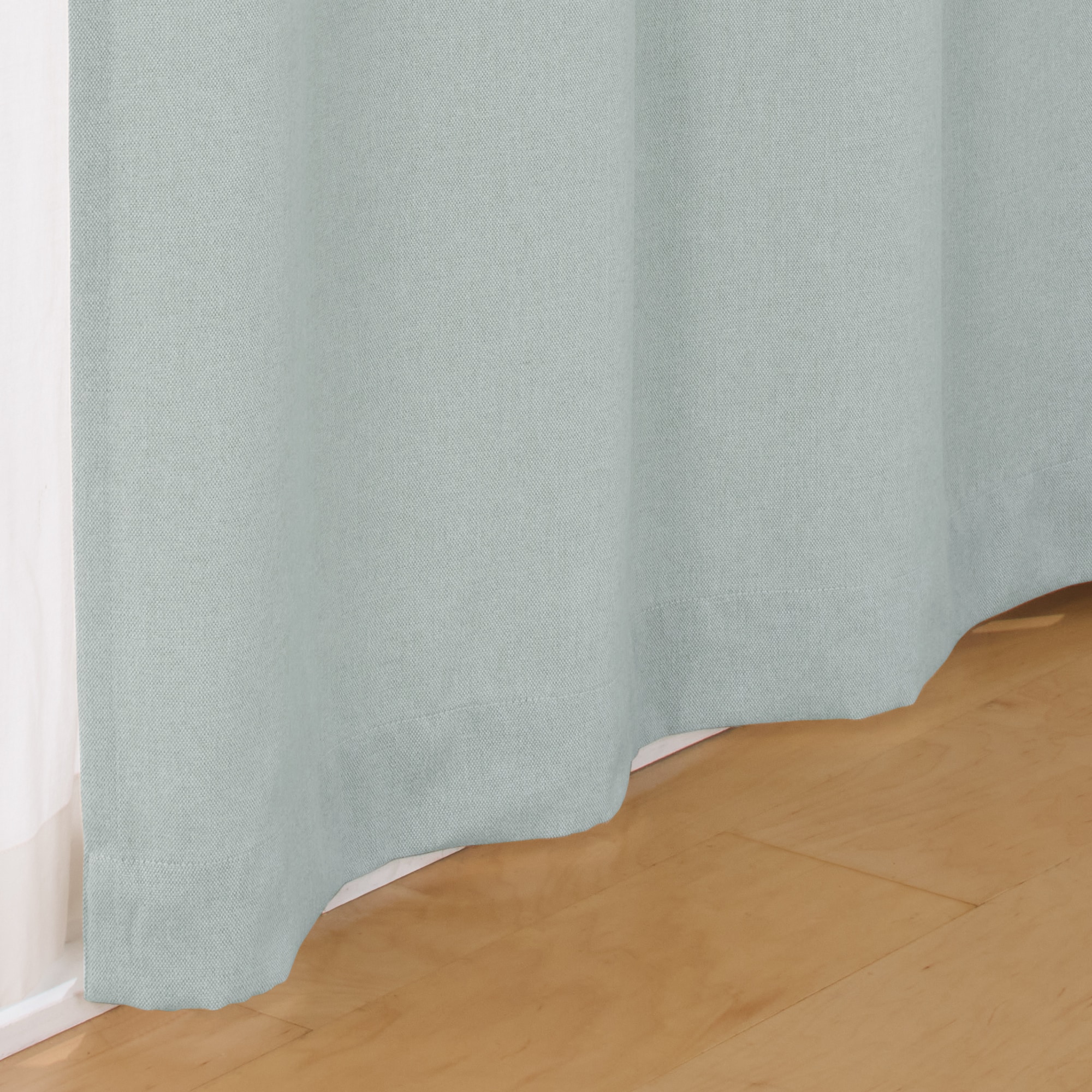 コットンライク平織ノンプリーツカーテン