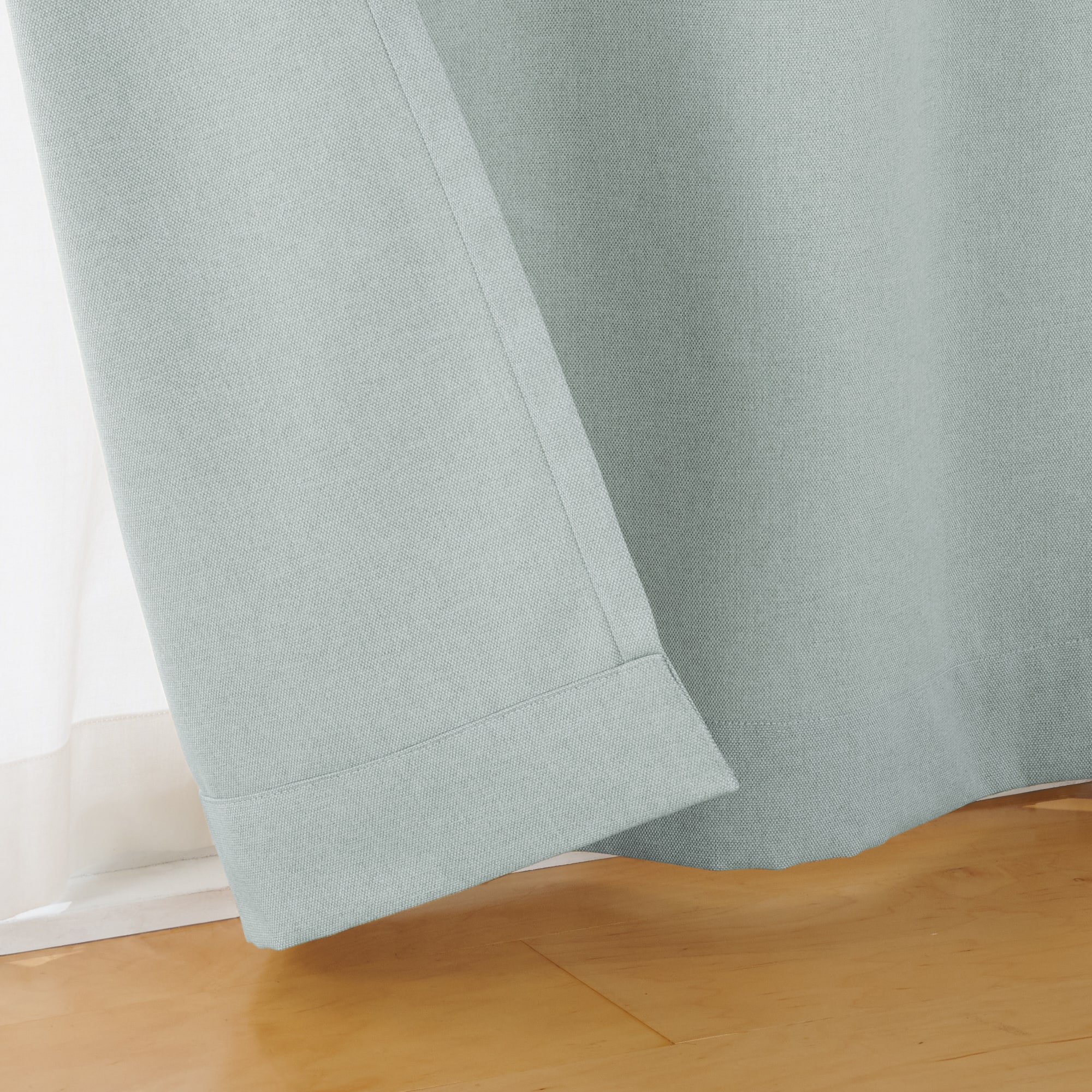 コットンライク平織ノンプリーツカーテン