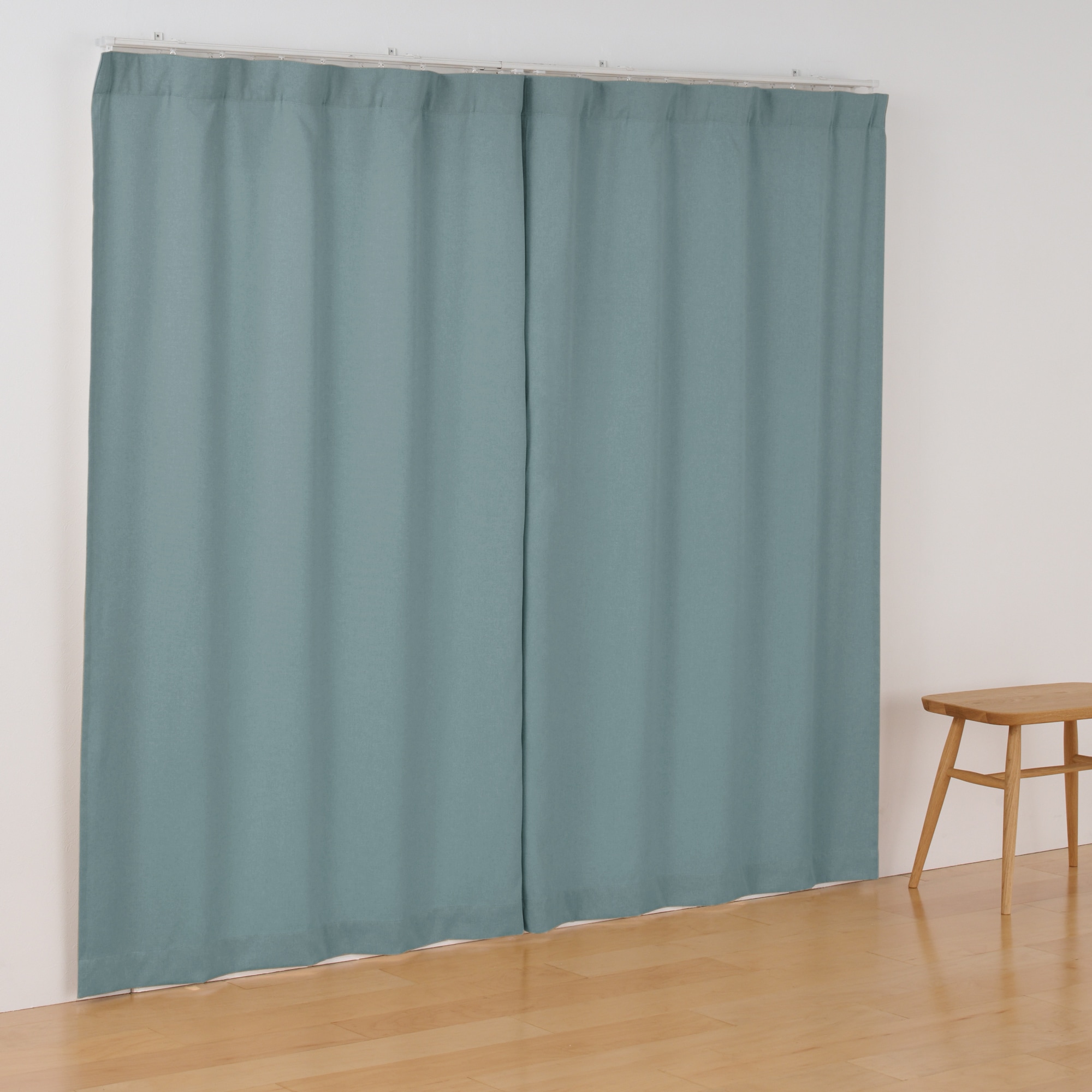 コットンライク平織ノンプリーツカーテン