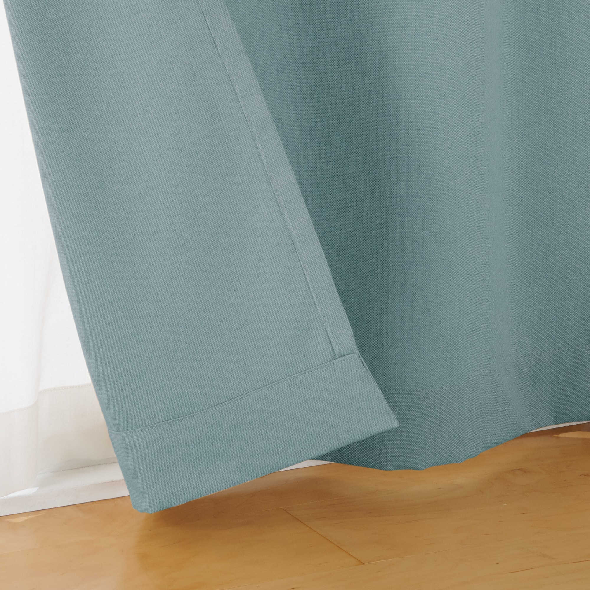 コットンライク平織ノンプリーツカーテン