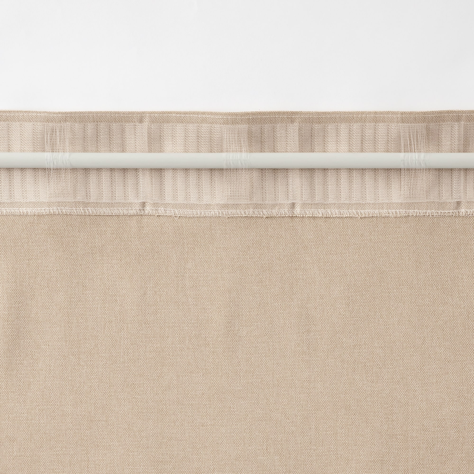 コットンライク平織ノンプリーツカーテン