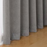 コットンライク平織プリーツカーテン