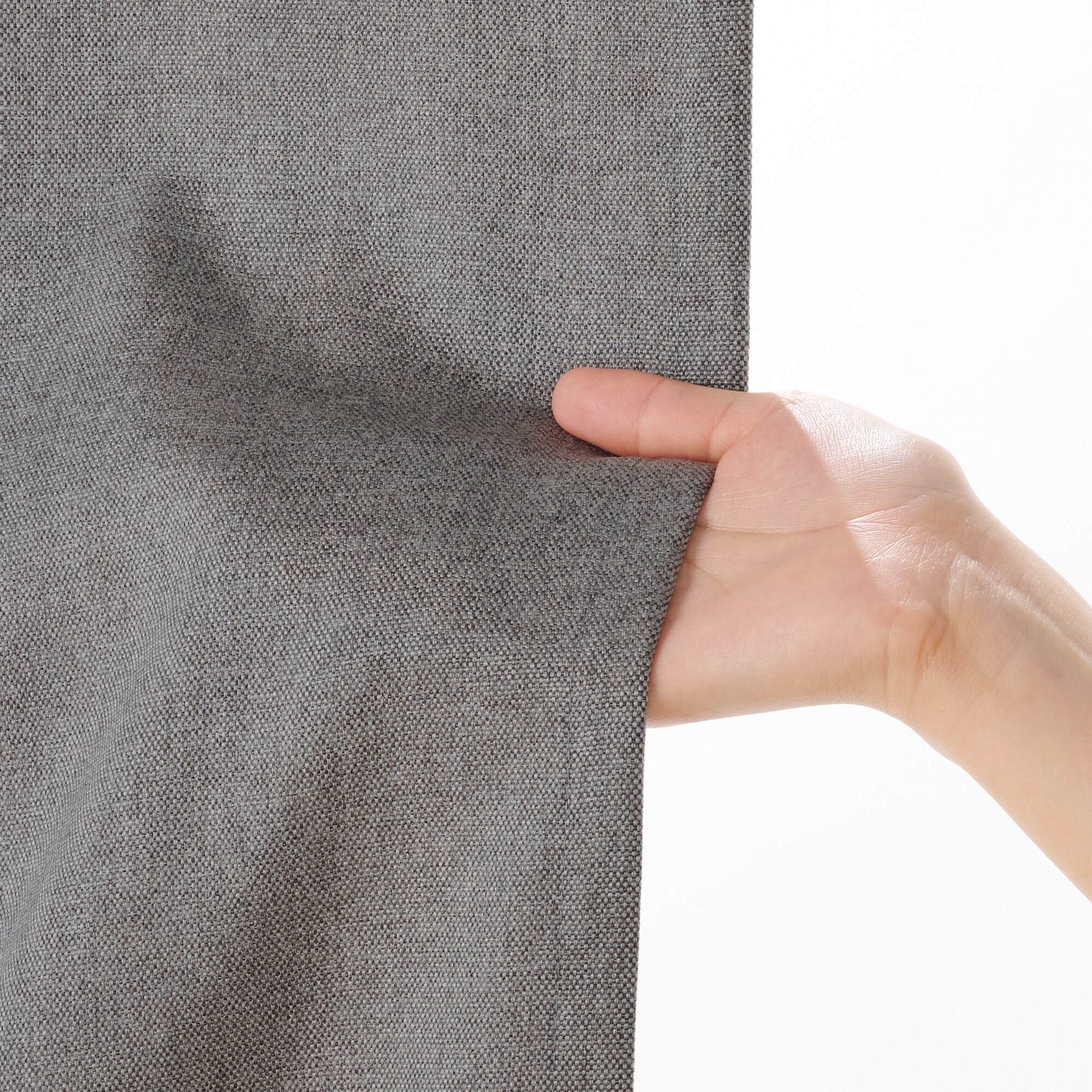 コットンライク平織プリーツカーテン