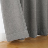 コットンライク平織プリーツカーテン