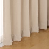 コットンライク平織プリーツカーテン