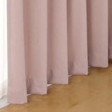 コットンライク平織プリーツカーテン