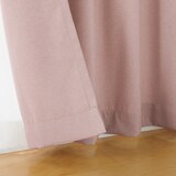 コットンライク平織プリーツカーテン