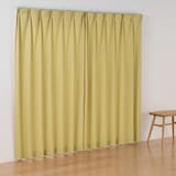 コットンライク平織プリーツカーテン