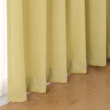 コットンライク平織プリーツカーテン