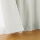 コットンライク平織プリーツカーテン