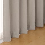 コットンライク平織プリーツカーテン