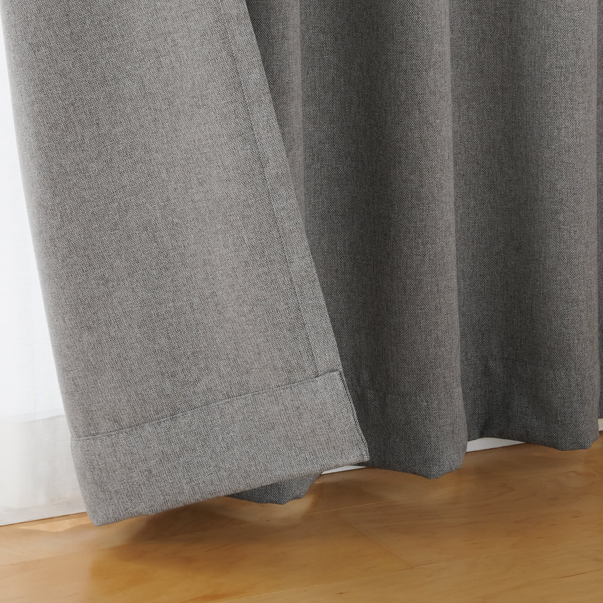 コットンライク平織２倍ヒダプリーツカーテン