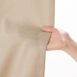 コットンライク平織２倍ヒダプリーツカーテン