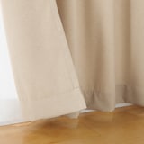 コットンライク平織２倍ヒダプリーツカーテン