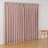 コットンライク平織２倍ヒダプリーツカーテン