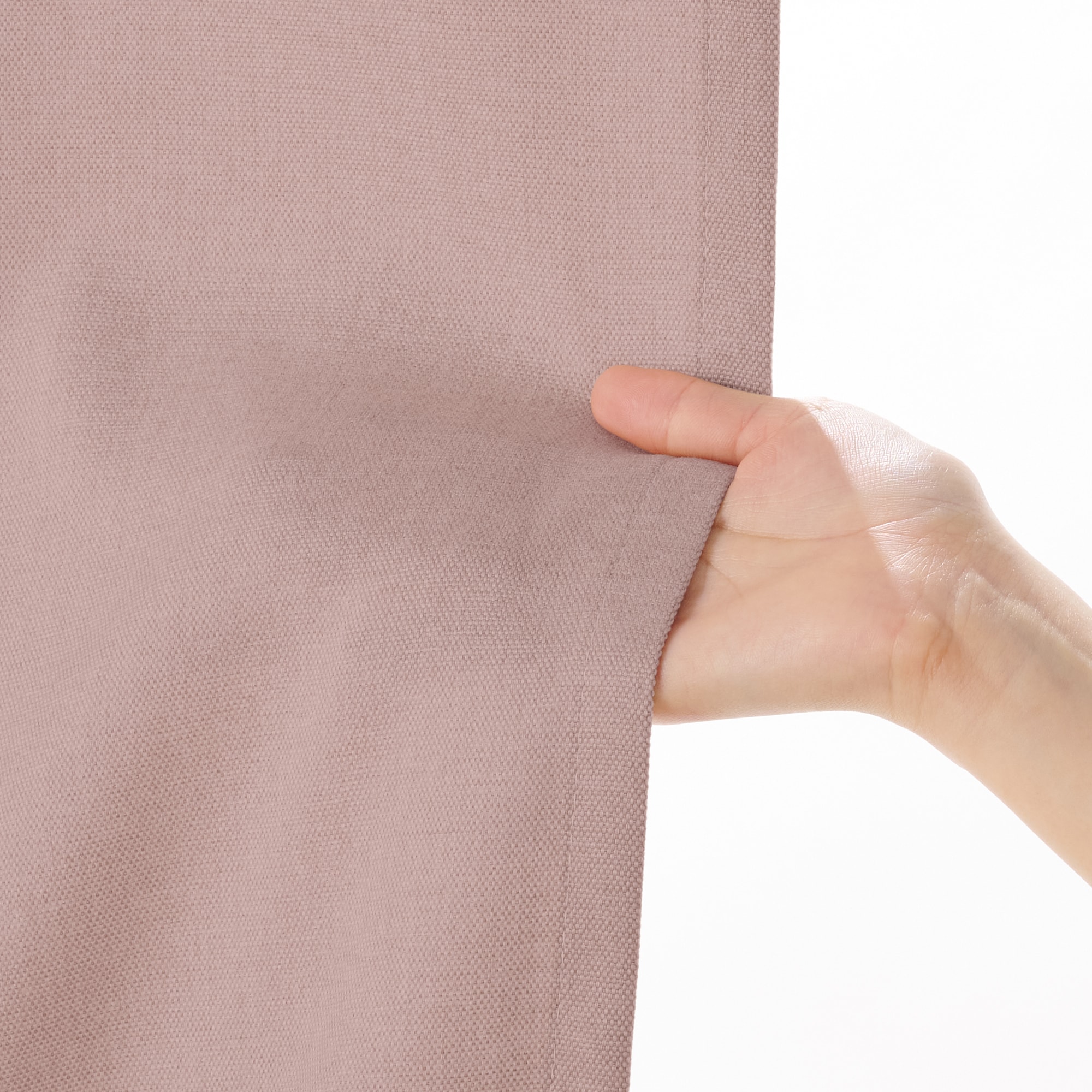 コットンライク平織２倍ヒダプリーツカーテン