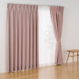 コットンライク平織２倍ヒダプリーツカーテン