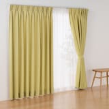 コットンライク平織２倍ヒダプリーツカーテン