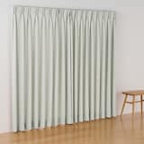 コットンライク平織２倍ヒダプリーツカーテン