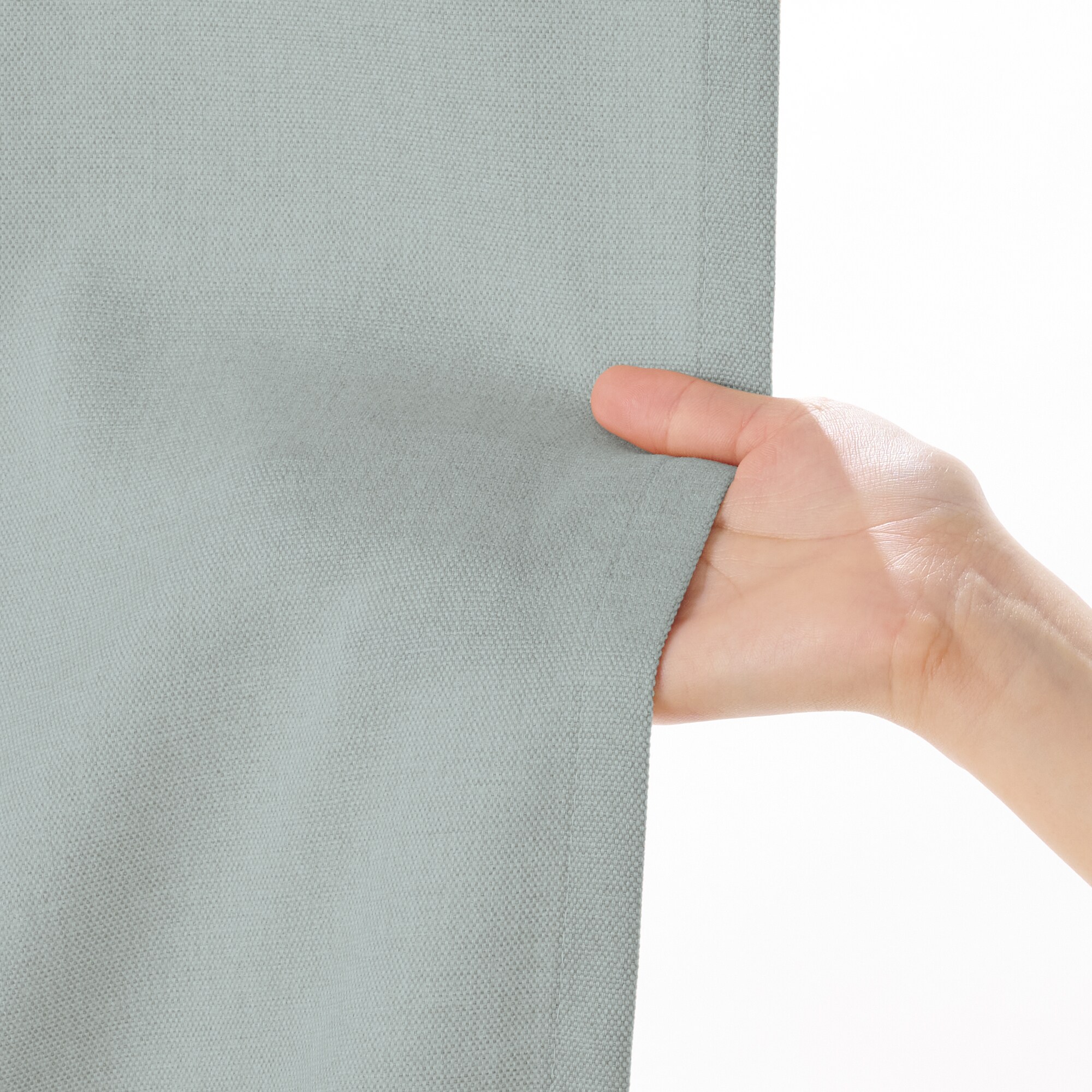 コットンライク平織２倍ヒダプリーツカーテン