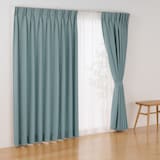 コットンライク平織２倍ヒダプリーツカーテン