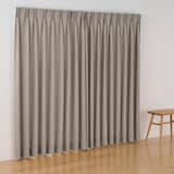 コットンライク平織２倍ヒダプリーツカーテン