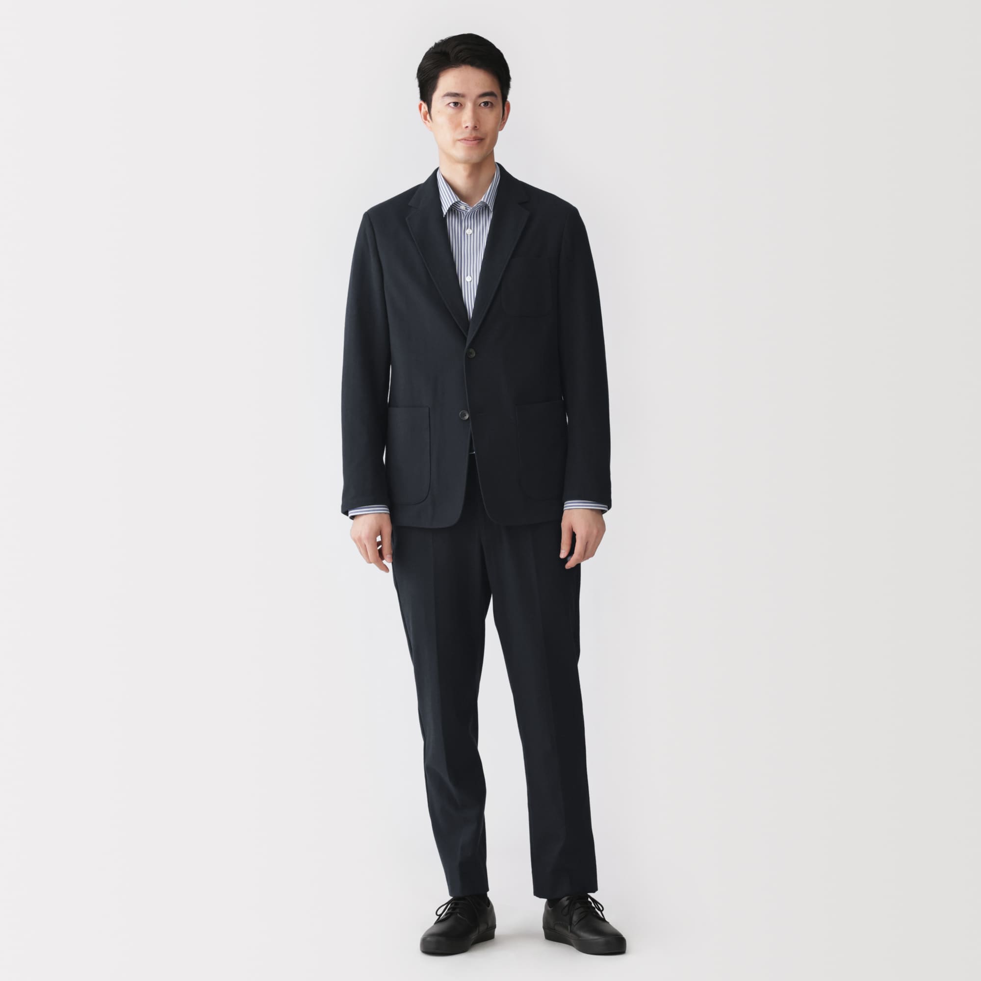 紳士　起毛ストレッチジャケット